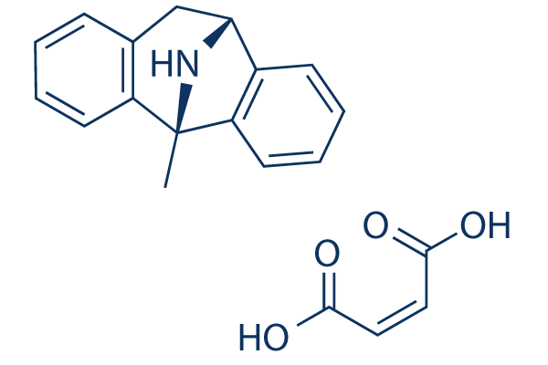 (+)-Dizocilpine (MK 801) Maleate化学構造