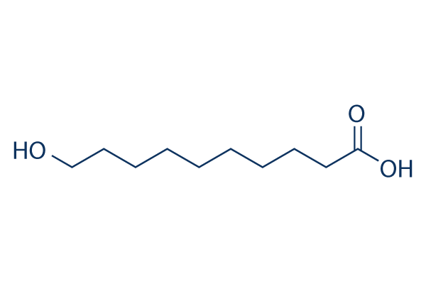 10-Hydroxydecanoic acid化学構造