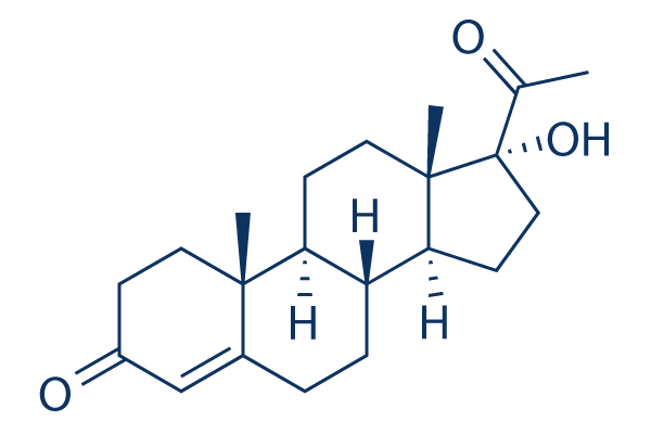 17-Hydroxyprogesterone化学構造
