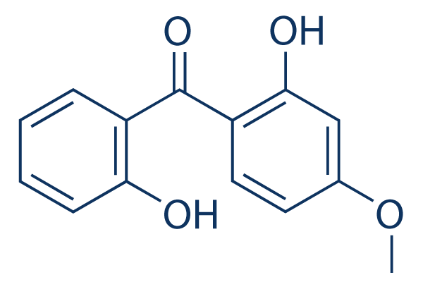 2,2′-Dihydroxy-4-methoxybenzophenone化学構造