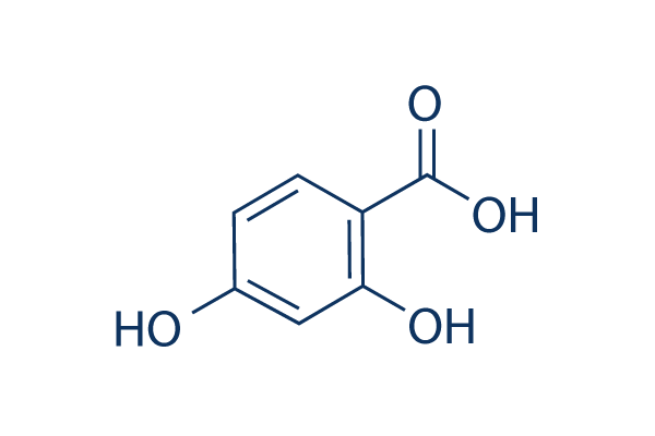 2,4-Dihydroxybenzoic acid化学構造