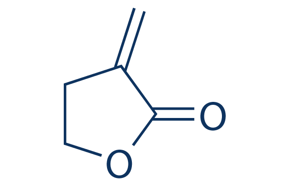 2-Methylenebutyrolactone化学構造