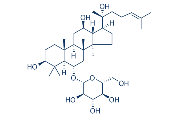 (20R)-Ginsenoside Rh1化学構造