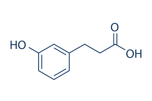 3-(3-Hydroxyphenyl)propionic Acid化学構造