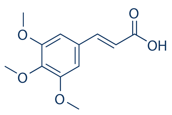 3,4,5-Trimethoxycinnamic acid化学構造