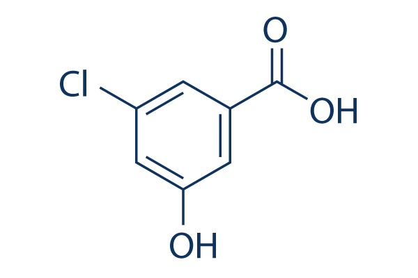 3-chloro-5-hydroxybenzoic Acid化学構造