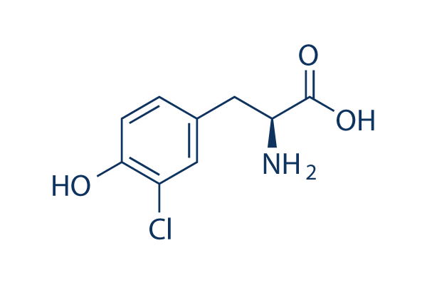 3-Chloro-L-tyrosine化学構造