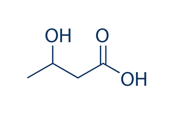 3-Hydroxybutyric acid (BHB)化学構造