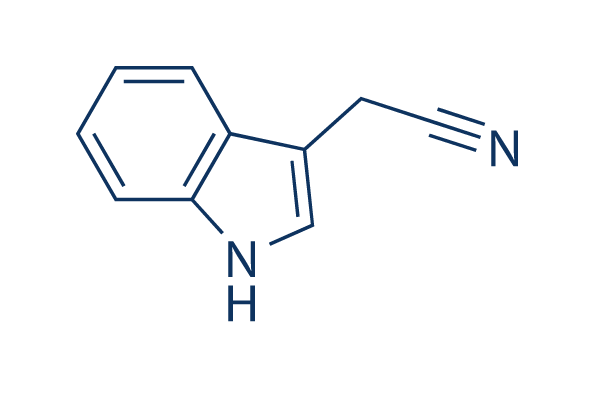 3-Indoleacetonitrile化学構造