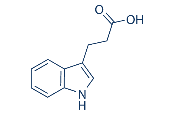 3-Indolepropionic acid化学構造