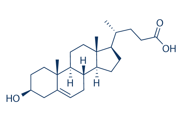 3beta-hydroxy-delta5-cholenic acid化学構造