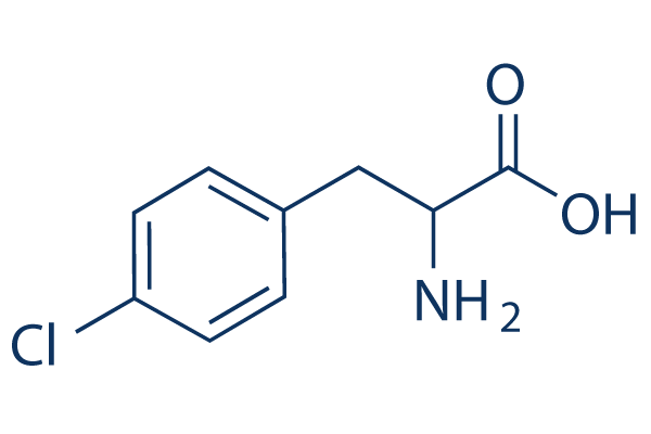 4-Chloro-DL-phenylalanine化学構造