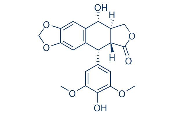 4'-Demethylpodophyllotoxin化学構造