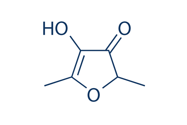 4-Hydroxy-2,5-dimethyl-3(2H)furanone化学構造