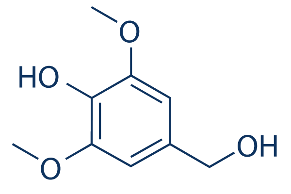 4-Hydroxy-3,5-dimethoxybenzyl alcohol化学構造