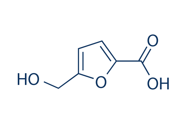5-Hydroxymethyl-2-furancarboxylic acid化学構造
