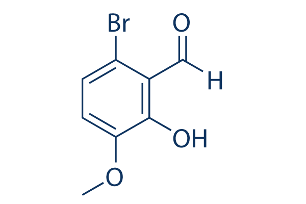 6-Bromo-2-hydroxy-3-methoxybenzaldehyde化学構造
