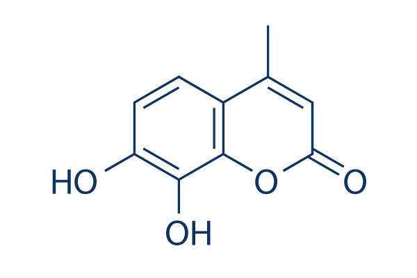 7,8-Dihydroxy-4-methylcoumarin化学構造