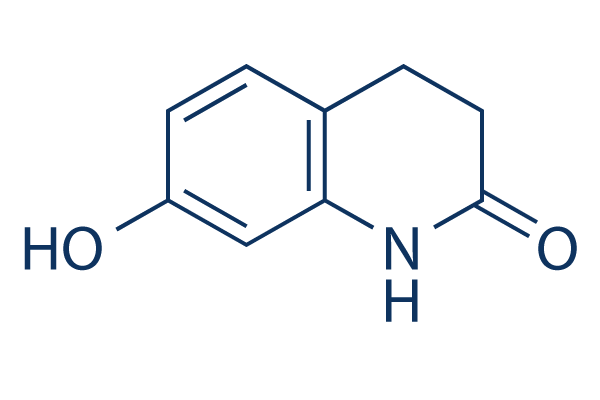 7-Hydroxy-3,4-dihydrocarbostyril化学構造