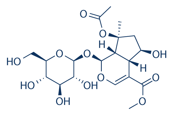 8-O-acetyl shanzhiside methyl ester化学構造
