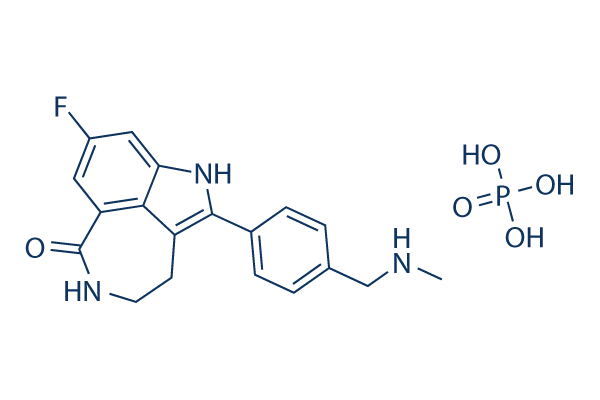 Rucaparib (AG-014699) phosphate化学構造