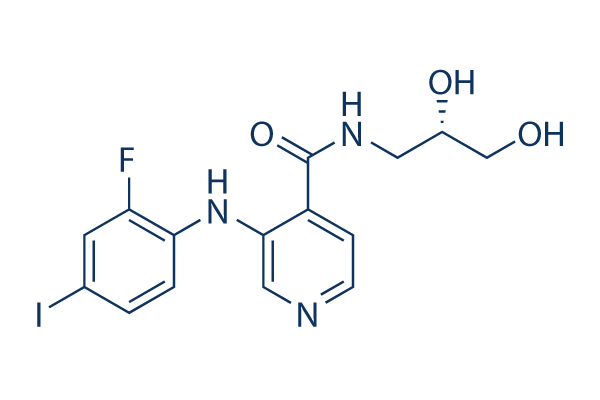 Pimasertib (AS-703026)化学構造