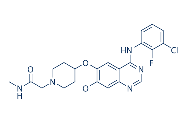 Sapitinib (AZD8931)化学構造