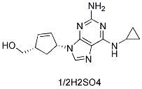 Abacavir sulfate化学構造