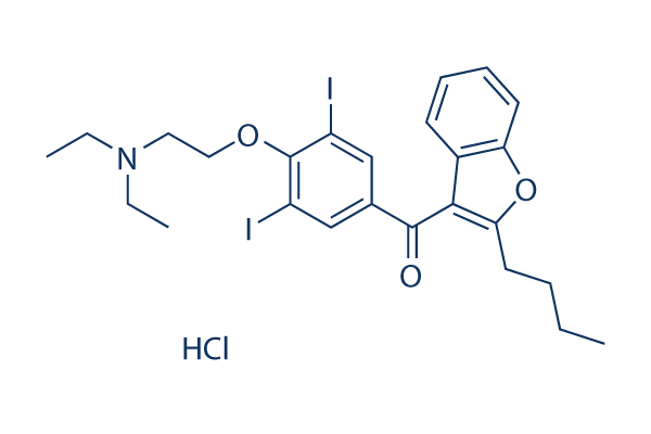 Amiodarone HCl化学構造