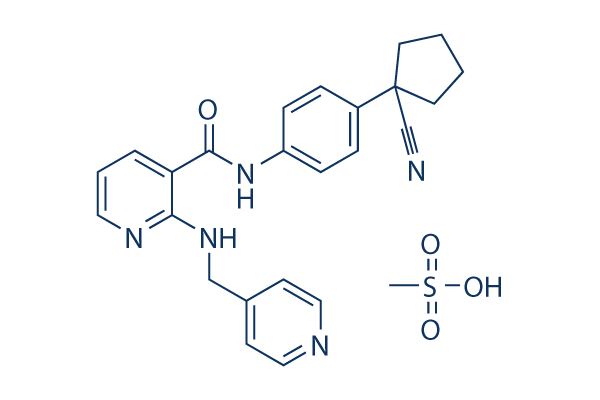 Apatinib (YN968D1) mesylate化学構造
