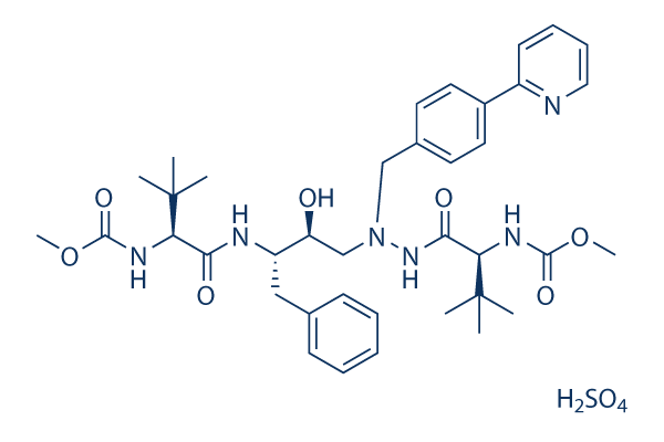 Atazanavir (BMS-232632) Sulfate化学構造