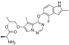 Brivanib Alaninate (BMS-582664)化学構造