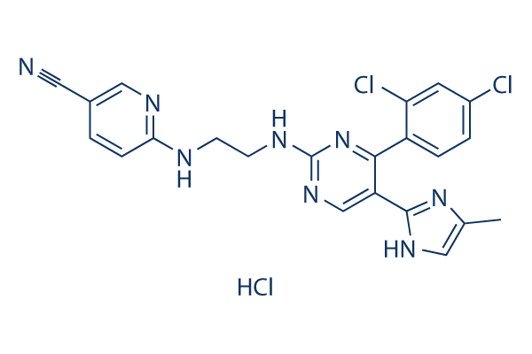 Laduviglusib (CHIR-99021) HCl化学構造