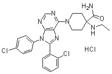 Otenabant (CP-945598) HCl化学構造