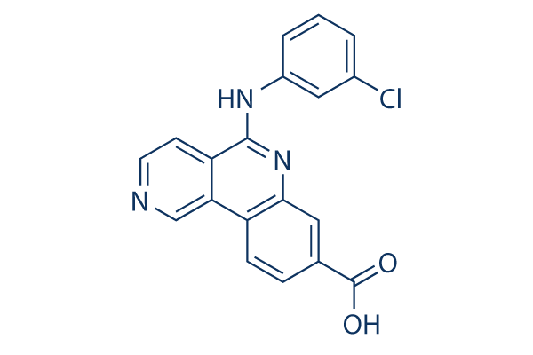Silmitasertib (CX-4945)化学構造