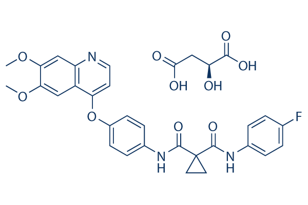 Cabozantinib malate化学構造