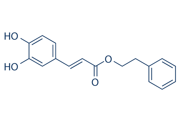 Caffeic Acid Phenethyl Ester化学構造