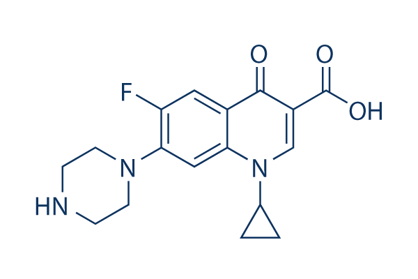 Ciprofloxacin化学構造