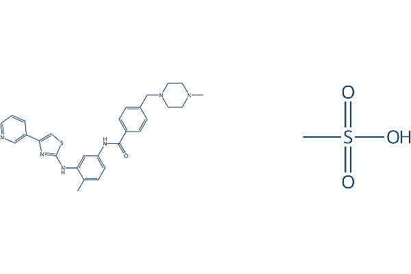 Masitinib mesylate 化学構造