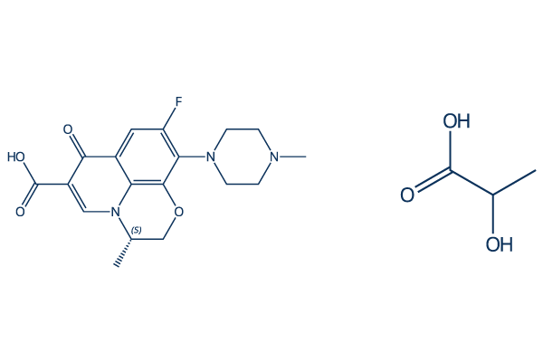 Lavofloxacin lactate化学構造
