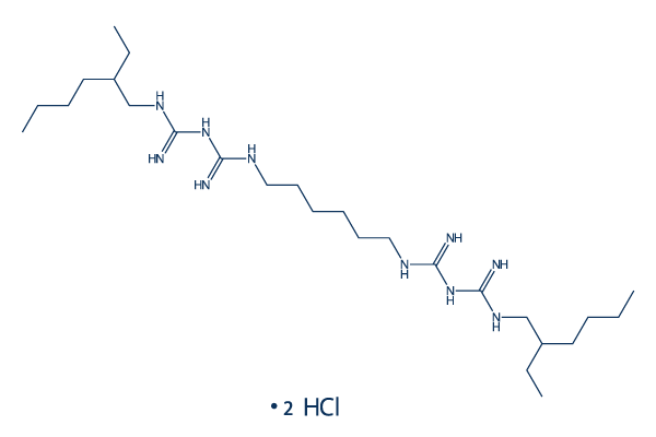 Alexidine dihydrochloride化学構造