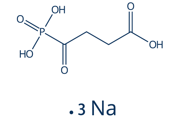Succinyl phosphonate trisodium salt化学構造