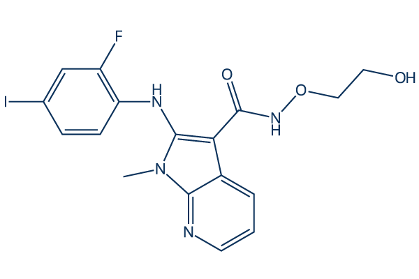 Nedometinib化学構造