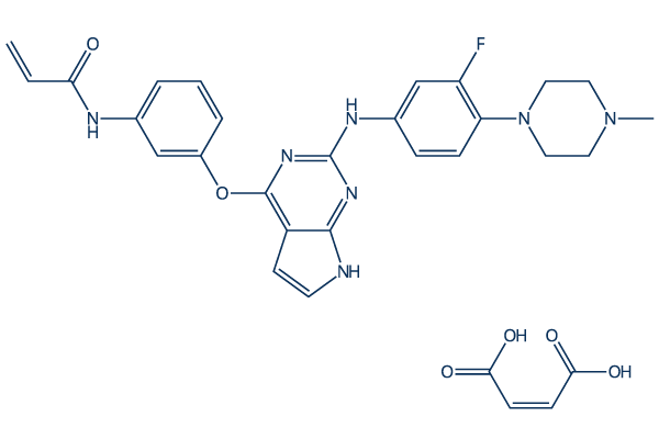 Avitinib maleate化学構造