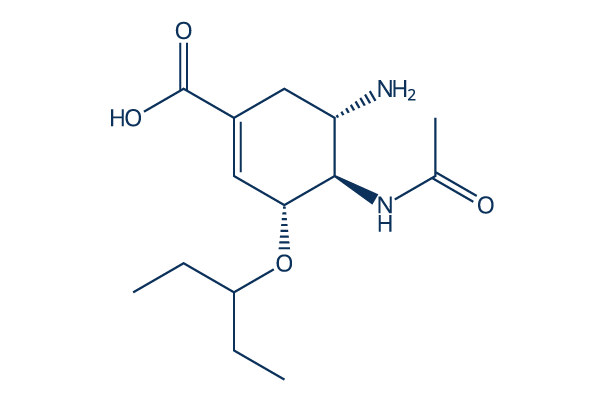 Oseltamivir acid化学構造