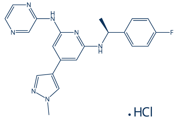 Ilginatinib hydrochloride化学構造