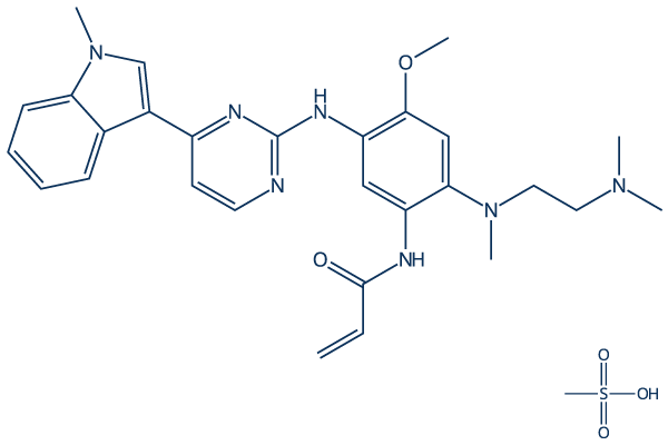 Osimertinib dimesylate化学構造