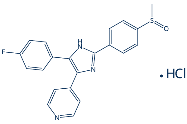 Adezmapimod hydrochloride化学構造