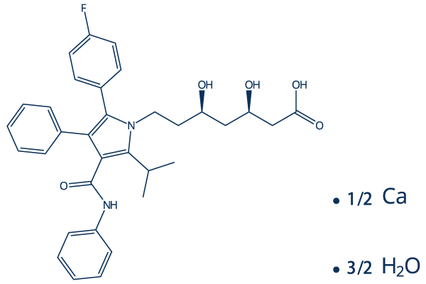 Atorvastatin calcium hydrate化学構造