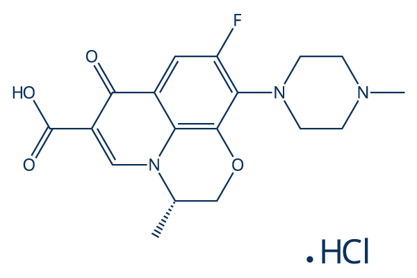 Levofloxacin hydrochloride化学構造